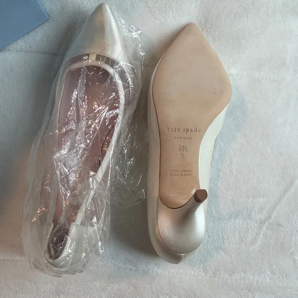 Kate Spade White Formal High Heel Shoes - Picture 5 of 5